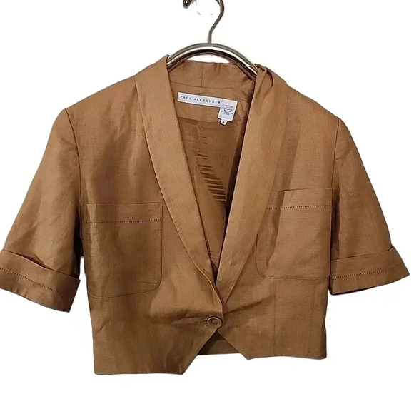 Paul Alexander Vintage Linen Skirt Set – Size 6 - Picture 4 of 15